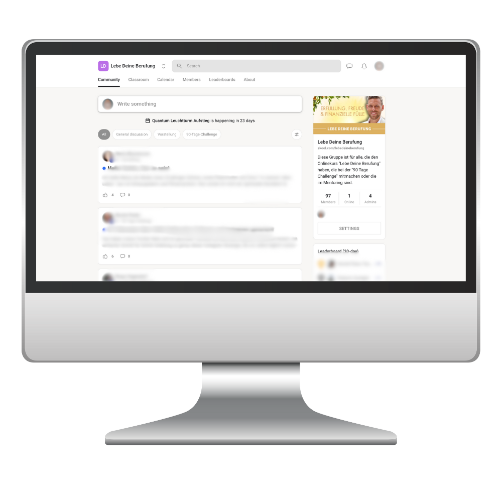 Zugang Skool Lebe Deine Berufung